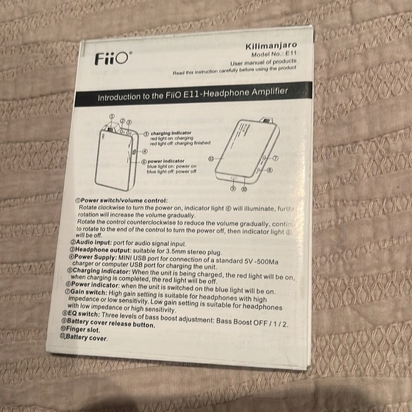 FiiO E11 headphone amplifier - Picture 5 of 6